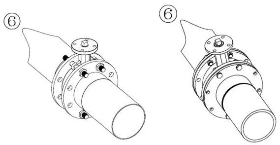 開關(guān)型電動蝶閥安裝示意圖